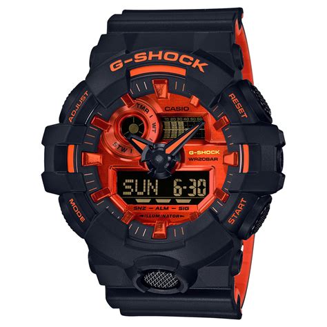 casio g-shock black-orange watch replica